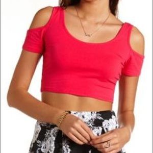 Cold Shoulder Crop Top